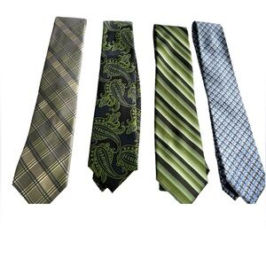 Lot of 4 men’s ties - Claiborne, Geoffrey Beene, Stafford, John Ashford